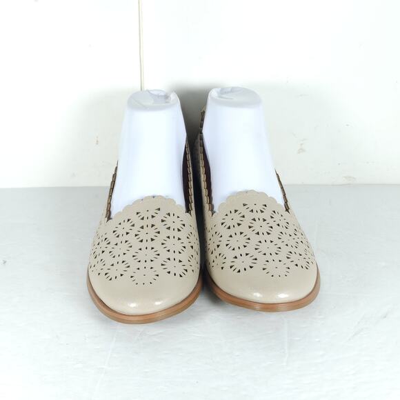 Patrizia by Spring Step Women's EU41 US10-10,5 Beige Perforated Slip On Loafers - Picture 3 of 14